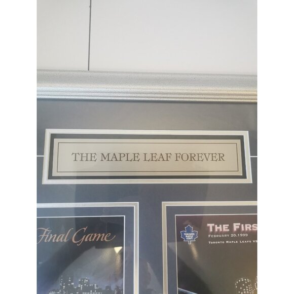 Framed Programs 2 Last Game Maple Leaf Gardens, First game Air Canada Centre Vin - Picture 11 of 16